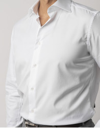 Castello d'Oro White 100% Cotton Shirt thumbnail 1